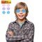 Skeleteen Tinted Round Hippie Glasses Pink Purple and Blue 60's Style Hipster Circle Sunglasses 12 Pairs